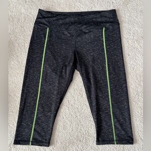 Black and Green Athletic Leggings